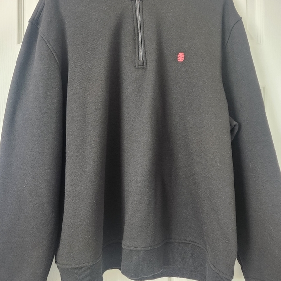 IZOD mens quarter zip pull over. Black size XXL - Picture 3 of 4
